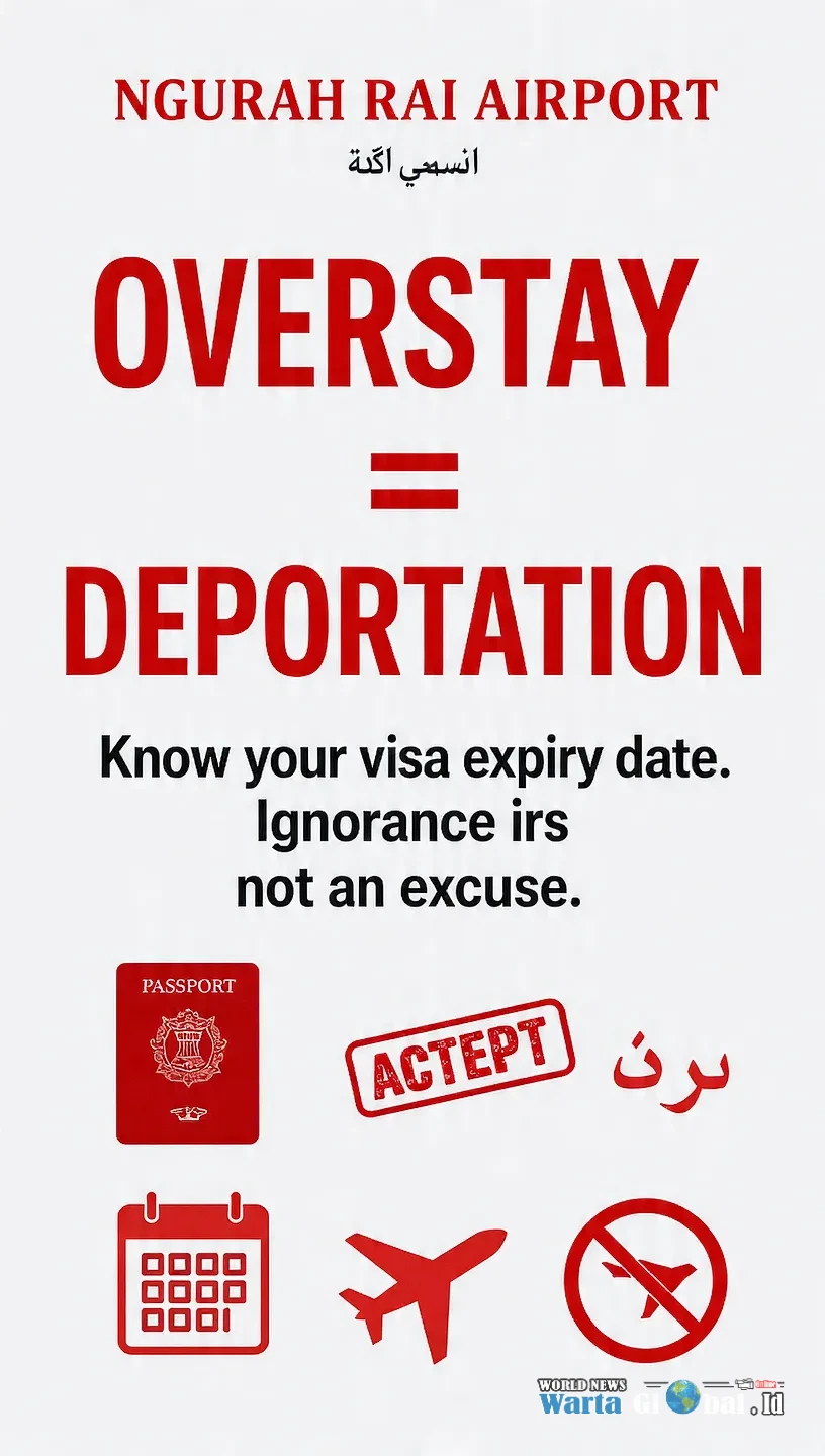 Ngurah Rai Stands Firm: 
Saudi Woman Overstays + Causes Disturbance, Immediately Deported. “I Didn’t Know” Is Not an Excuse