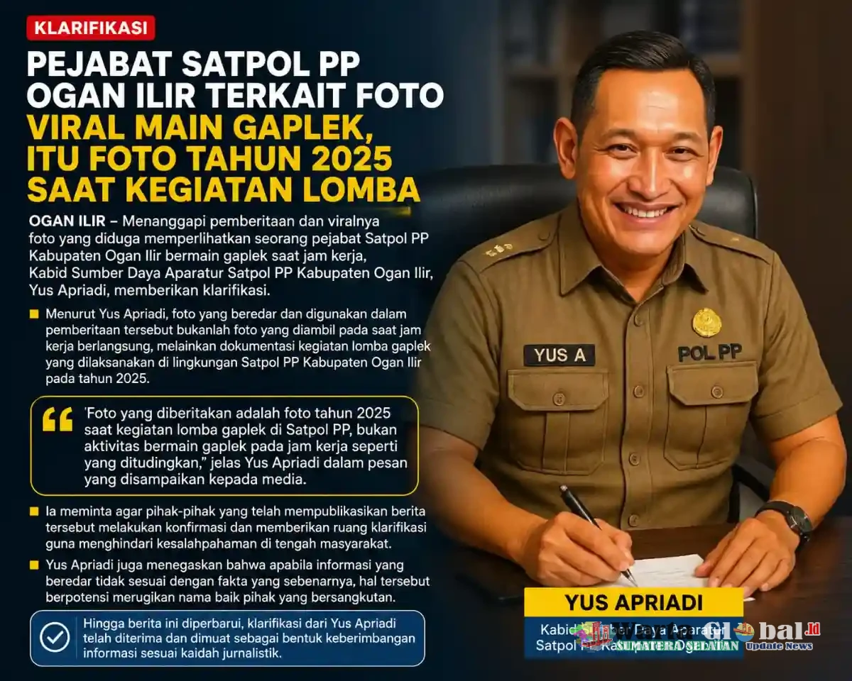 Klarifikasi Pejabat Satpol PP Ogan Ilir Terkait Foto Viral Main Gaplek, Itu Foto Tahun 2025 Saat Kegiatan Lomba