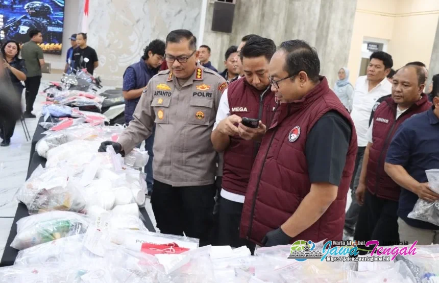 Polrestabes Semarang Bongkar Jaringan Pengedar Narkoba, Sita 10,3 Kilogram Sabu Selama Semester I 2026