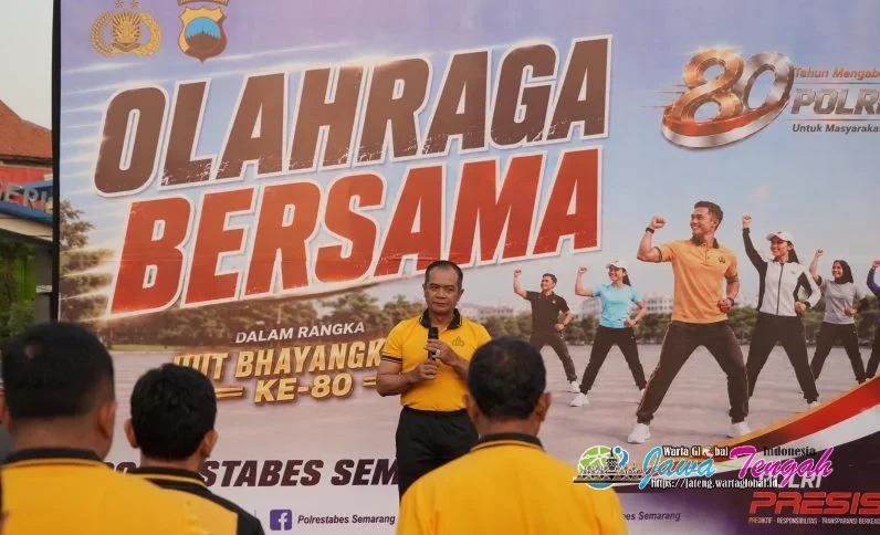 Semarak HUT Bhayangkara ke-80, Polrestabes Semarang Gelar Olahraga Bersama dan Pasar Rakyat, Ribuan Warga Padati Simpang Lima
