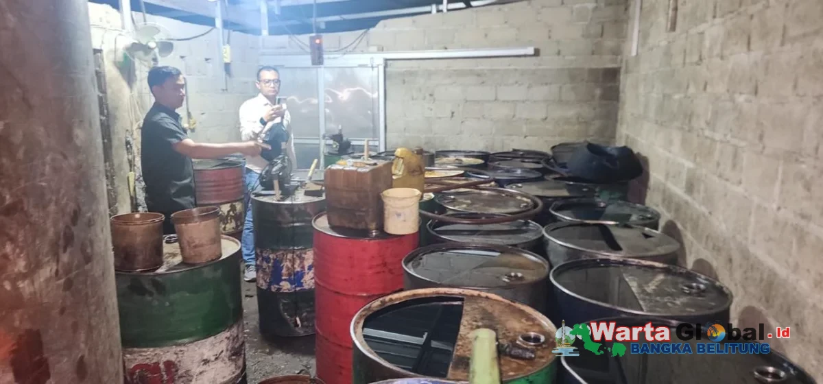 Ditreskrimsus Polda Babel Bongkar Praktik Penimbunan BBM Subsidi Di Bangka Barat, 8 Ton Solar Disita