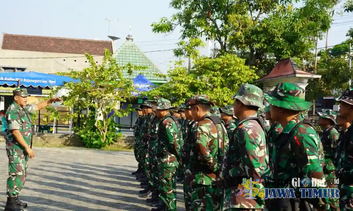 Tingkatkan Kemampuan Prajurit Teritorial, Kodim Bojonegoro Gelar Latnister Proglatsi Sistem Blok Ketahanan Pangan Terpadu