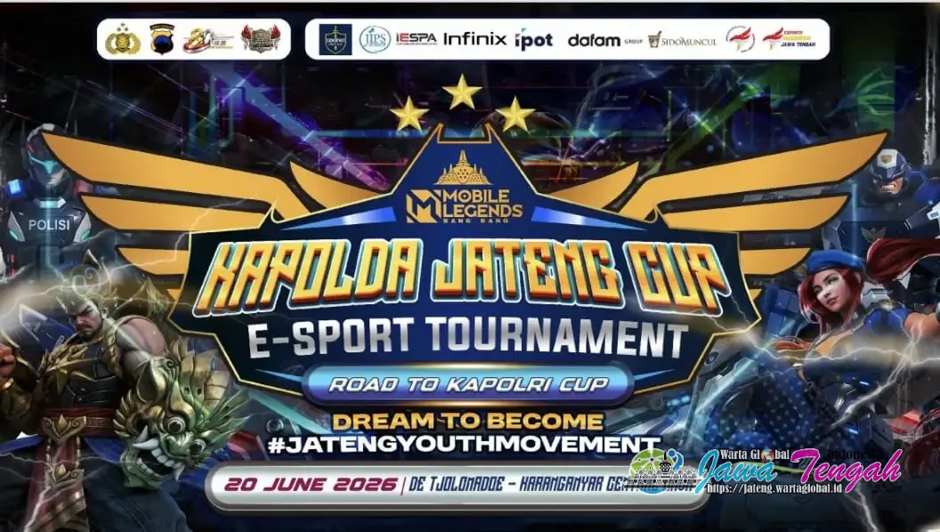 Turnamen E-Sport Kapolda Jateng Cup 2026 Suguhkan Cosplay, Meet & Greet, Food Festival hingga Pelayanan Kesehatan Gratis Turnamen E-Sport Kapolda Jateng Cup 2026 Suguhkan Cosplay, Meet & Greet, Food Festival hingga Pelayanan Kesehatan Gratis