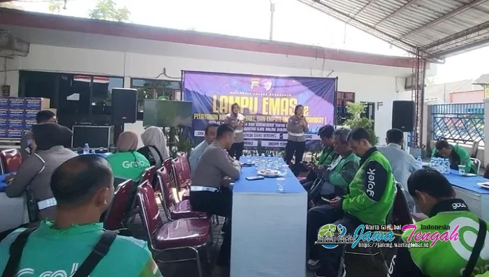 Kapolres Sukoharjo Ajak Driver Ojol Jadi Pelopor Keselamatan Berlalu Lintas