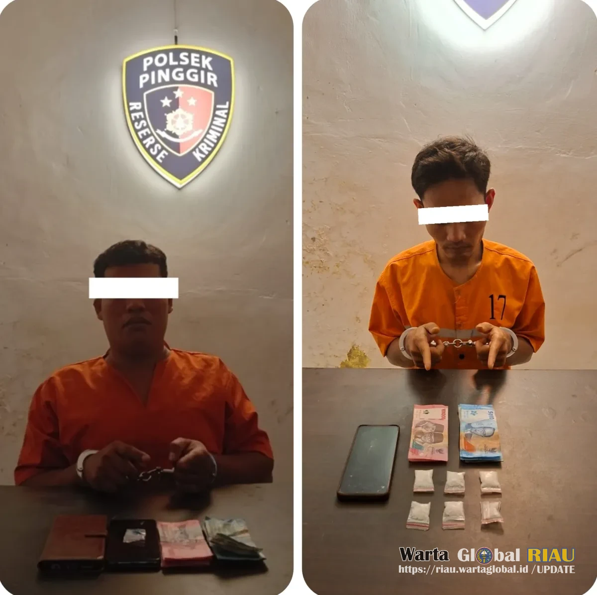Pengembangan Kasus Narkoba"Polsek Pinggir' Amankan Dua pelaku